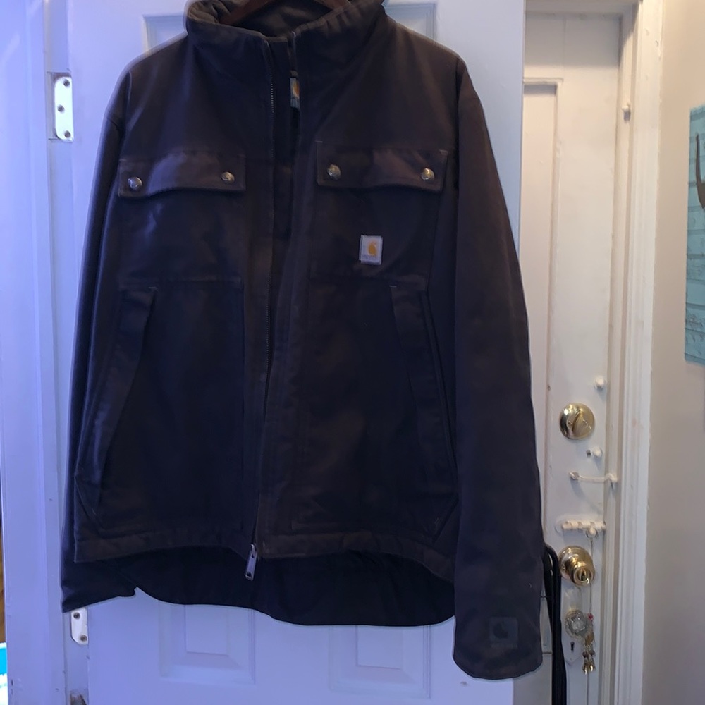 Men’s Large Vintage Wash Black Carhartt Quick Duck Jacket